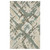 5' X 8' Gray And Teal Wool Abstract Hand Tufted Area Rug