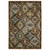 7' X 10' Red Tan And Ivory Medallion Area Rug