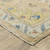 10' X 14' Gray Green And Yellow Wool Oriental Hand Knotted Area Rug With Fringe