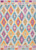4' X 6' Gray Blue And Orange Ogee Distressed Area Rug 4' X 6' Gray Blue And Orange Ogee Distressed Area Rug