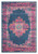 7' X 10' Blue And Pink Medallion Distressed Area Rug