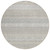 8' Ivory Round Striped Washable Indoor Outdoor Area Rug
