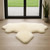 6' Natural Genuine Sheepskin Animal Print Shag Area Rug 6' Natural Genuine Sheepskin Animal Print Shag Area Rug