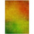 10' X 14' Terra Cotta Gold And Green Ombre Washable Indoor Outdoor Area Rug