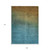 9' X 12' Brown Blue And Taupe Ombre Washable Indoor Outdoor Area Rug