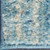 8' Blue And Ivory Abstract Runner Rug 8' Blue And Ivory Abstract Runner Rug