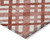 3' X 5' Red And Ivory Geometric Washable Indoor Outdoor Area Rug