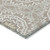 5' X 8' Taupe Khaki And Ivory Floral Medallion Washable Indoor Outdoor Area Rug