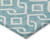 9' X 12' Teal Blue And Ivory Geometric Washable Indoor Outdoor Area Rug 9' X 12' Teal Blue And Ivory Geometric Washable Indoor Outdoor Area Rug