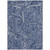 9' X 12' Navy Blue And Sky Blue Paisley Washable Indoor Outdoor Area Rug
