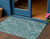 3' X 5' Teal Blue Aqua And Ivory Paisley Washable Indoor Outdoor Area Rug 3' X 5' Teal Blue Aqua And Ivory Paisley Washable Indoor Outdoor Area Rug