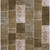 9' X 12' Brown And Ivory Patchwork Washable Indoor Outdoor Area Rug