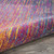 4' Blue And Orange Abstract Round Rug 4' Blue And Orange Abstract Round Rug