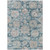 10' X 14' Teal Blue And Sky Blue Floral Washable Indoor Outdoor Area Rug 10' X 14' Teal Blue And Sky Blue Floral Washable Indoor Outdoor Area Rug