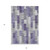 3' X 5' Purple Lavender And Gray Geometric Washable Indoor Outdoor Area Rug