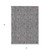 5' X 8' Brown And Blue Floral Washable Indoor Outdoor Area Rug 5' X 8' Brown And Blue Floral Washable Indoor Outdoor Area Rug