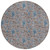 8' Brown And Blue Round Floral Washable Indoor Outdoor Area Rug 8' Brown And Blue Round Floral Washable Indoor Outdoor Area Rug