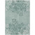9' X 12' Sage Fern Green And Ivory Floral Washable Indoor Outdoor Area Rug