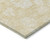 5' X 8' Yellow Wheat And Ivory Floral Washable Indoor Outdoor Area Rug