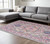 7' X 10' Light Gray And Pink Medallion Area Rug 7' X 10' Light Gray And Pink Medallion Area Rug