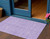 3' X 5' Lilac And Ivory Floral Washable Indoor Outdoor Area Rug 3' X 5' Lilac And Ivory Floral Washable Indoor Outdoor Area Rug