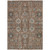 9' X 12' Brown Gray And Charcoal Oriental Washable Indoor Outdoor Area Rug