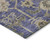9' X 12' Purple Beige And Taupe Oriental Washable Indoor Outdoor Area Rug