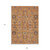 9' X 12' Terra Cotta Beige And Gray Oriental Washable Indoor Outdoor Area Rug