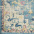 4' X 6' Ivory And Blue Oriental Distressed Area Rug