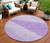 8' Lavender And Purple Round Geometric Washable Indoor Outdoor Area Rug 8' Lavender And Purple Round Geometric Washable Indoor Outdoor Area Rug