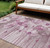 10' X 14' Plum Mauve And Pink Floral Washable Indoor Outdoor Area Rug 10' X 14' Plum Mauve And Pink Floral Washable Indoor Outdoor Area Rug