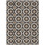 3' X 5' Charcoal Silver And Copper Floral Medallion Washable Indoor Outdoor Area Rug 3' X 5' Charcoal Silver And Copper Floral Medallion Washable Indoor Outdoor Area Rug