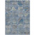 8' X 10' Navy Blue And Sky Blue Trellis Washable Indoor Outdoor Area Rug