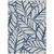 9' X 12' Navy Blue And Beige Floral Washable Indoor Outdoor Area Rug 9' X 12' Navy Blue And Beige Floral Washable Indoor Outdoor Area Rug