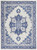 4' X 6' Ivory And Blue Medallion Area Rug