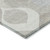 5' X 8' Ivory Beige And Tan Ogee Washable Indoor Outdoor Area Rug