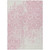 5' X 8' Pink And Ivory Medallion Washable Indoor Outdoor Area Rug
