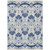 3' X 5' Navy Blue Beige And Denim Blue Oriental Washable Indoor Outdoor Area Rug 3' X 5' Navy Blue Beige And Denim Blue Oriental Washable Indoor Outdoor Area Rug