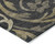3' X 5' Black Taupe And Gold Floral Washable Indoor Outdoor Area Rug 3' X 5' Black Taupe And Gold Floral Washable Indoor Outdoor Area Rug