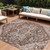 8' X 10' Terra Cotta Brown And Copper Oriental Washable Indoor Outdoor Area Rug 8' X 10' Terra Cotta Brown And Copper Oriental Washable Indoor Outdoor Area Rug
