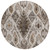 8' Brown And Beige Round Moroccan Washable Indoor Outdoor Area Rug 8' Brown And Beige Round Moroccan Washable Indoor Outdoor Area Rug