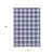 10' X 14' Navy Blue Ivory And Purple Plaid Washable Area Rug With UV Protection