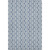 8' X 10' Denim Blue Ivory And Gray Ogee Washable Area Rug With UV Protection
