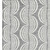 3' X 5' Gray And Ivory Ogee Washable Area Rug With UV Protection