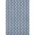 10' X 14' Navy Blue And Ivory Ogee Washable Area Rug With UV Protection