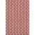 5' X 8' Red And Ivory Ogee Washable Area Rug With UV Protection