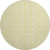 8' Yellow And Ivory Ogee Washable Round Rug With UV Protection 8' Yellow And Ivory Ogee Washable Round Rug With UV Protection