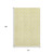 10' X 14' Yellow And Ivory Ogee Washable Area Rug With UV Protection 10' X 14' Yellow And Ivory Ogee Washable Area Rug With UV Protection