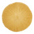 16" X 16" Mustard Yellow Round Velvet