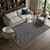 10' X 14' Black And Ivory Geometric Washable Area Rug With UV Protection 10' X 14' Black And Ivory Geometric Washable Area Rug With UV Protection